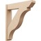 Ekena Millwork 8-in W x 38-in D x 42-in H Funston Slat Rough Cedar Woodgrain TimberThane Outlooker, Primed Tan OUTUR080X38X42FST24RCPR - alternate 1